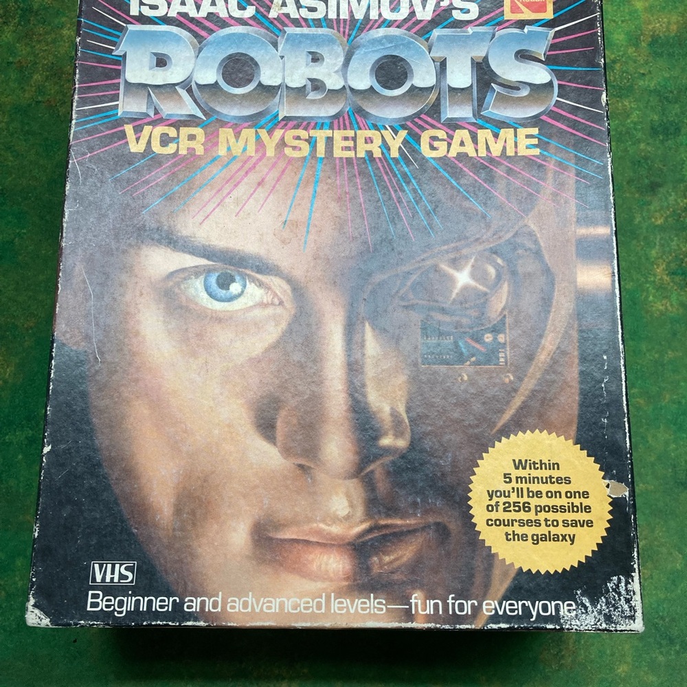 Isaac Asimov's Robots VCR Mystery Game Box Board Kodak Sci Fi